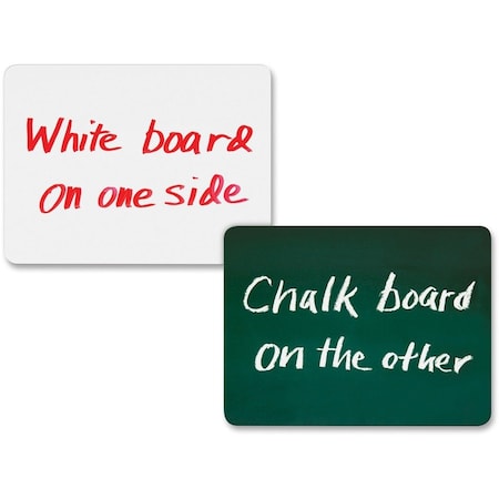 Combo Board, Chalk/Dry-erase, 2-Sided, 10/PK, WE/DGN PK